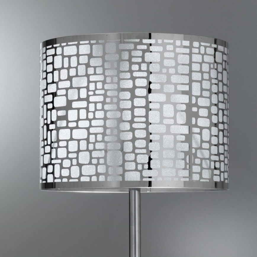 ONLI - Lámpara de mesa BRUCE 1xE27/15W/230V 53 cm cromo mate
