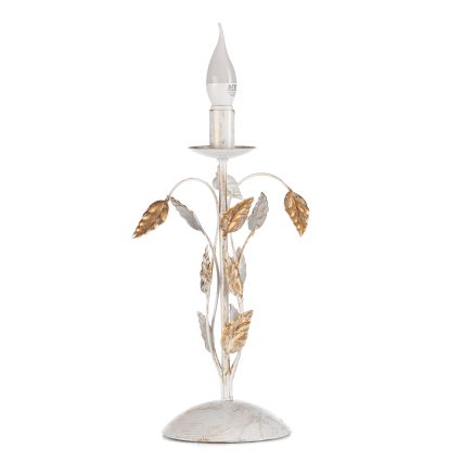ONLI - Lámpara de mesa COLLANA 1xE14/6W/230V 40 cm blanco