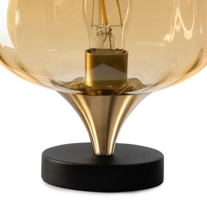 ONLI - Lámpara de mesa ELIDE 1xE27/15W/230V negra/cobre