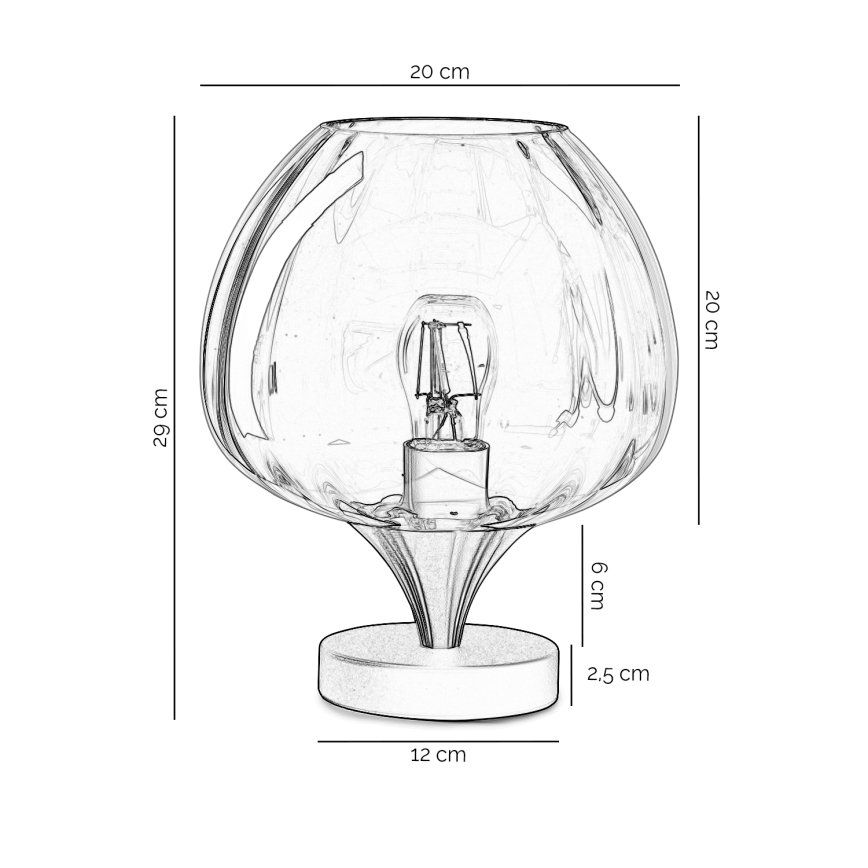 ONLI - Lámpara de mesa ELIDE 1xE27/15W/230V negra/cobre