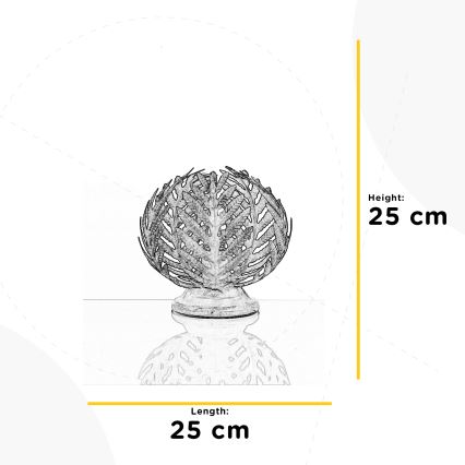 ONLI - Lámpara de mesa FELCE 1xE27/22W/230V diá. 25 cm bronce