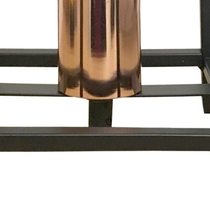 ONLI - Lámpara de mesa FLOKI 1xE27/15W/230V 20 cm negro/cobre