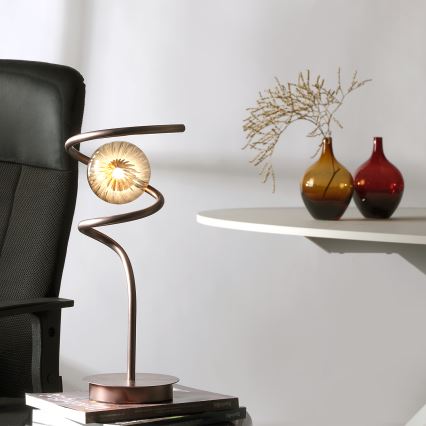 ONLI - Lámpara de mesa FRIDA 1xG9/10W/230V 42 cm cobre