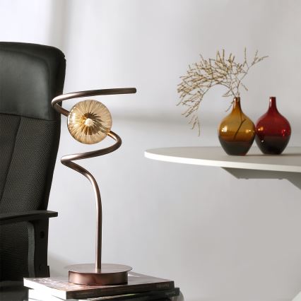 ONLI - Lámpara de mesa FRIDA 1xG9/10W/230V 42 cm cobre