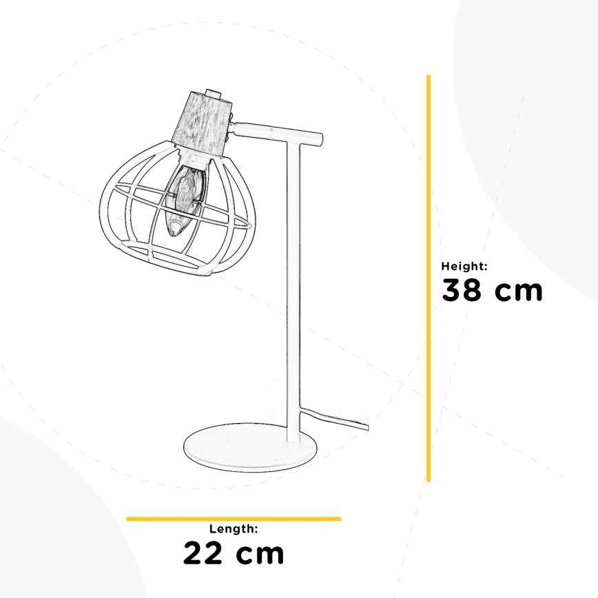 ONLI - Lámpara de mesa GINGER 1xE14/6W/230V