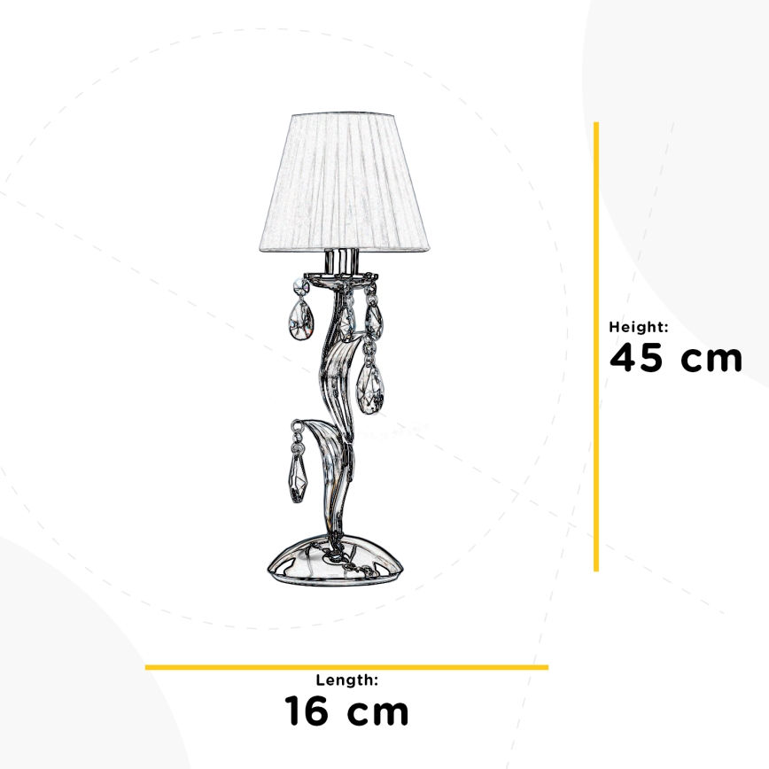 ONLI - Lámpara de mesa JACQUELINE 1xE14/6W/230V
