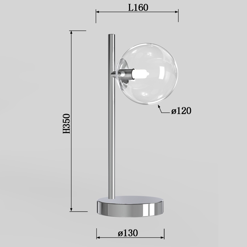ONLI - Lámpara de mesa KIMBERLY 1xG9/6W/230V cromo brillante