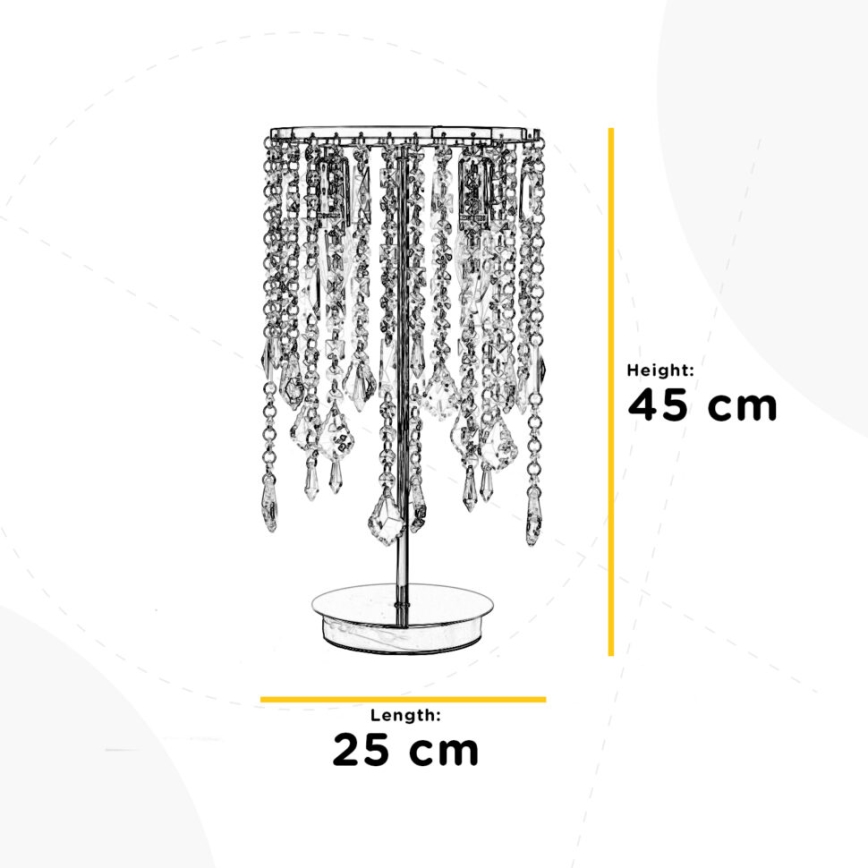 ONLI - Lámpara de mesa LAILA 2xE14/10W/230V 45 cm