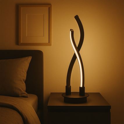 ONLI - Lámpara de mesa LED DAFNE LED/12W/230V 4000K 48 cm negro