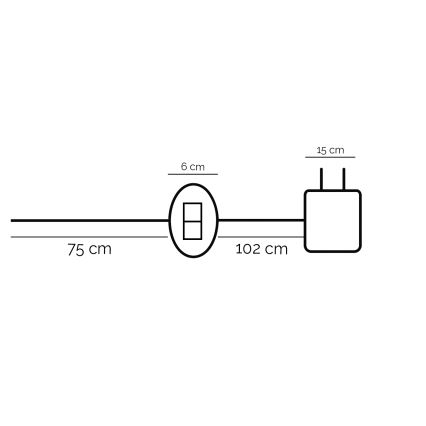 ONLI - Lámpara de mesa LED DAFNE LED/12W/230V 4000K 48 cm negro
