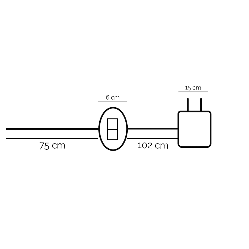 ONLI - Lámpara de mesa LED DAFNE LED/12W/230V 4000K 48 cm negro