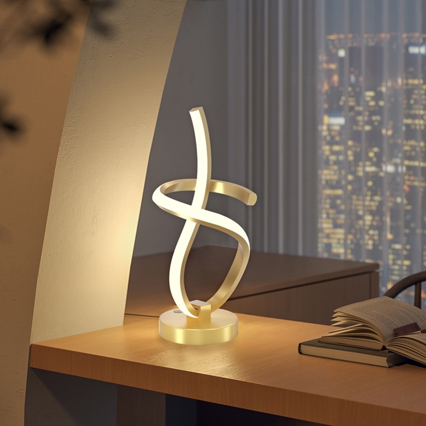 ONLI - Lámpara de mesa LED KIRA LED/10W/230V 4000K 28 cm dorado