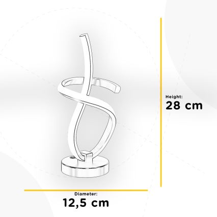 ONLI - Lámpara de mesa LED KIRA LED/10W/230V 4000K 28 cm dorado