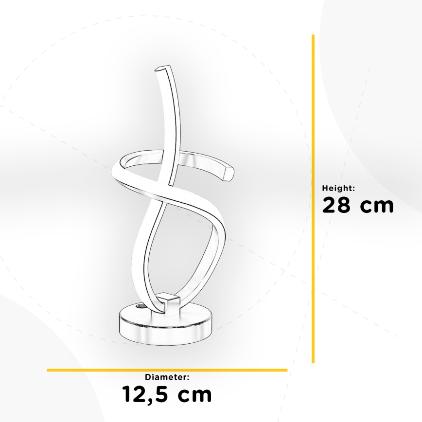 ONLI - Lámpara de mesa LED KIRA LED/10W/230V 4000K 28 cm dorado