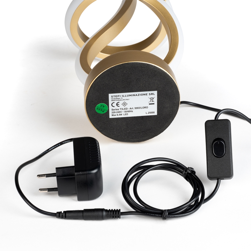 ONLI - Lámpara de mesa LED KIRA LED/10W/230V 4000K 28 cm dorado