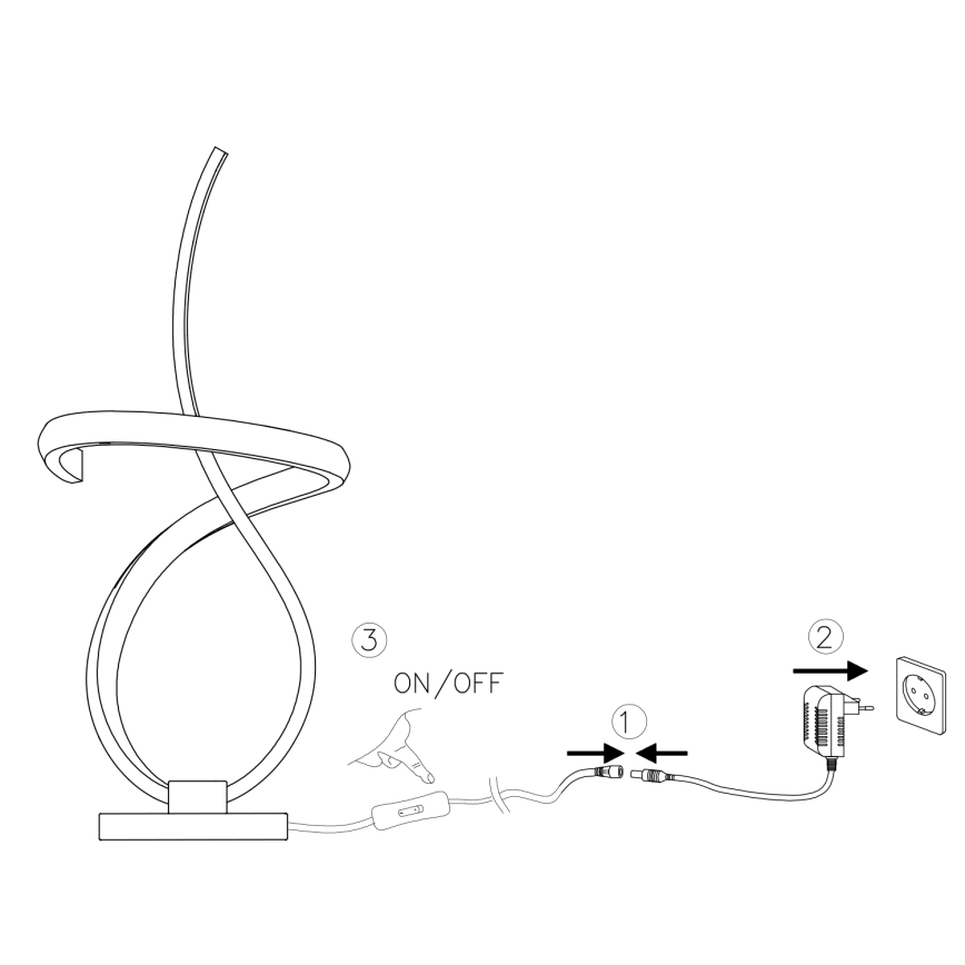 ONLI - Lámpara de mesa LED KIRA LED/10W/230V 4000K 28 cm dorado