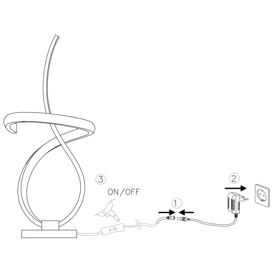 ONLI - Lámpara de mesa LED KIRA LED/12W/230V 4000K 38,5 cm dorado
