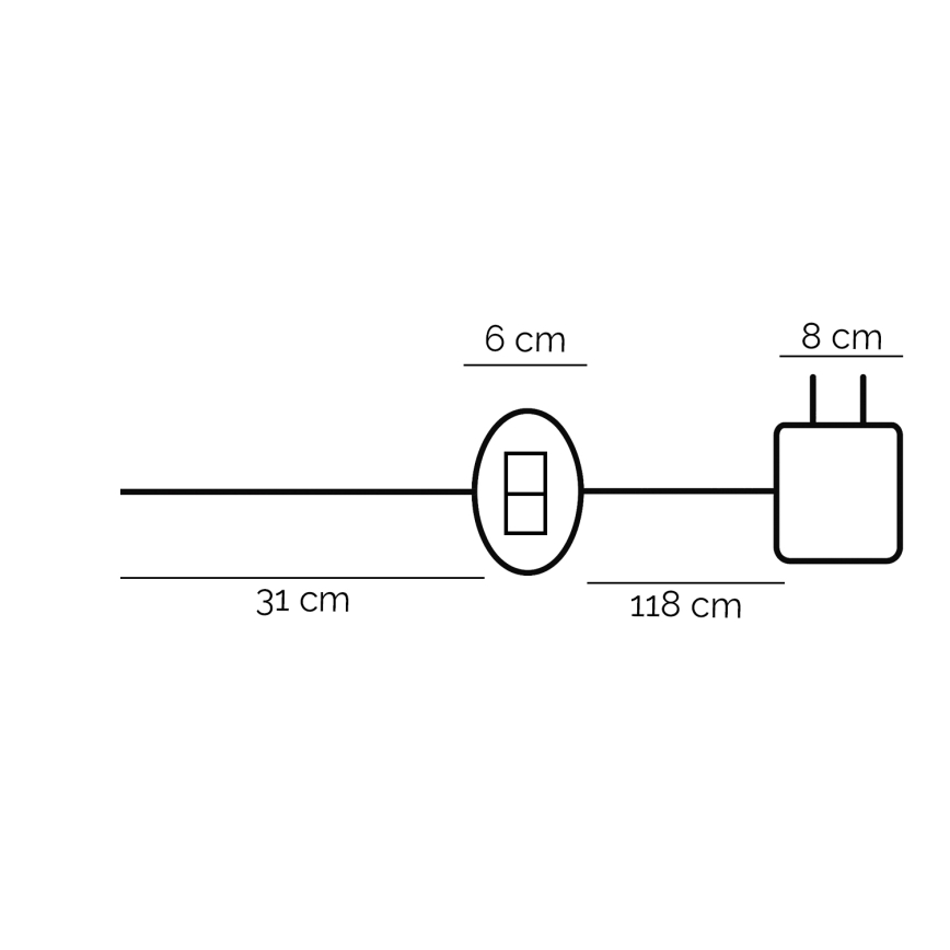 ONLI - Lámpara de mesa LED TWIST LED/16W/230V 4000K 81 cm negro