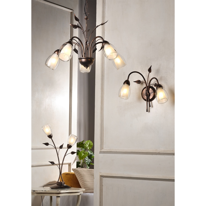 ONLI - Lámpara de mesa LILIANA 2xE14/6W/230V 60 cm