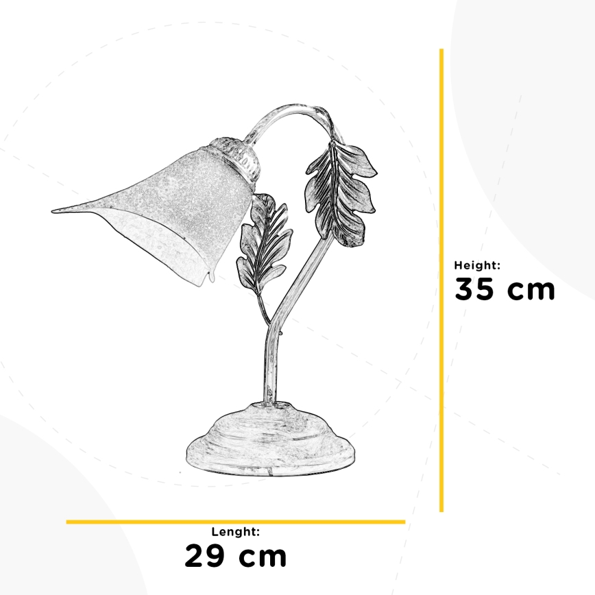 ONLI - Lámpara de mesa MARILENA 1xE14/6W/230V 35 cm