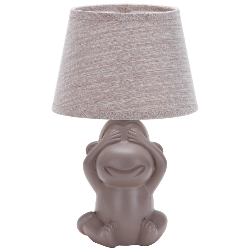 ONLI - Lámpara de mesa MONKEY 1xE14/6W/230V marrón