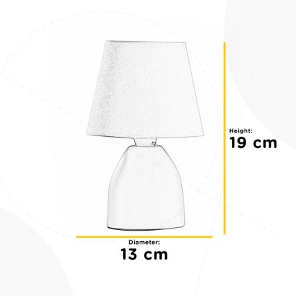 ONLI - Lámpara de mesa NANO 1xE14/6W/230V rosa 19 cm