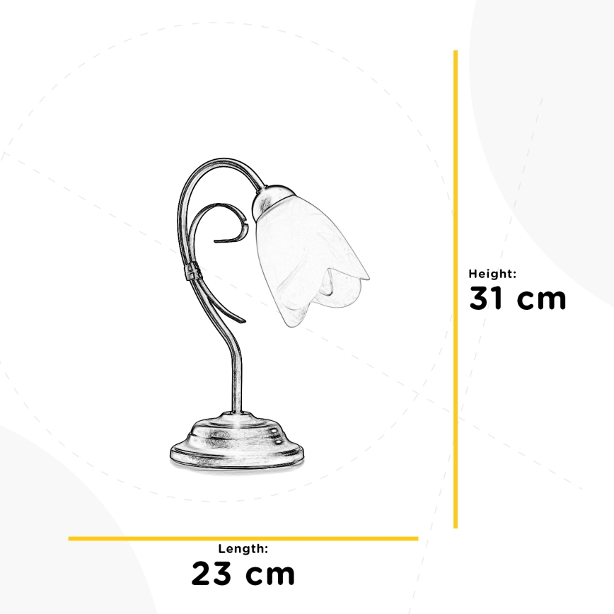 ONLI - Lámpara de mesa ODINO 1xE14/6W/230V 30 cm
