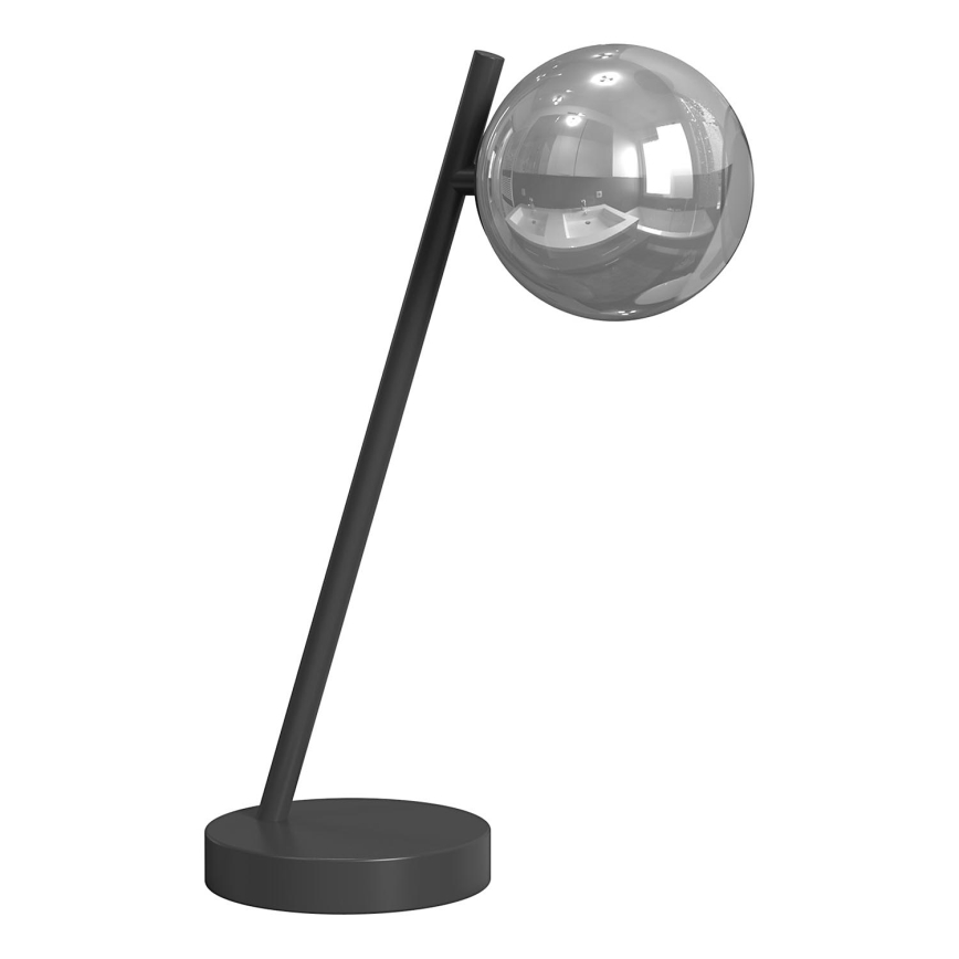 ONLI - Lámpara de mesa PALOMA 1xG9/10W/230V 38,5 cm negro/ahumado