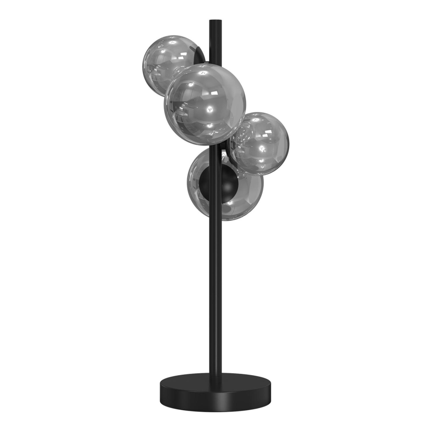 ONLI - Lámpara de mesa PALOMA 4xG9/10W/230V 48 cm negro/ahumado