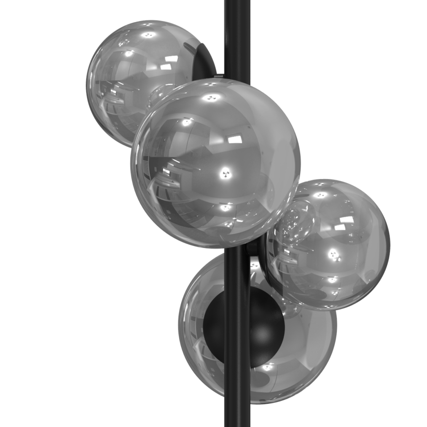 ONLI - Lámpara de mesa PALOMA 4xG9/10W/230V 48 cm negro/ahumado