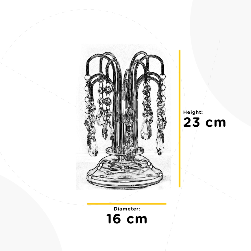 ONLI - Lámpara de mesa PIOGGIA 1xE14/6W/230V dorado