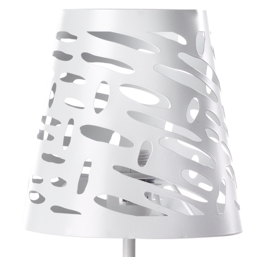 ONLI - Lámpara de mesa RICKY 1xE14/10W/230V 28 cm blanco