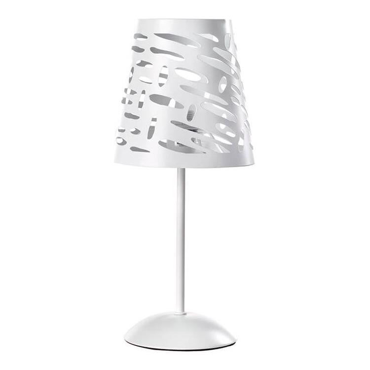 ONLI - Lámpara de mesa RICKY 1xE14/10W/230V 38 cm blanco