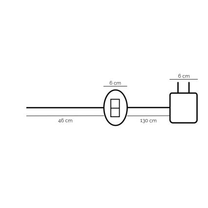 ONLI - Lámpara de mesa RINGS LED/17W/230V 4000K negra