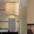 ONLI - Lámpara de mesa SHELLY 1xE27/22W/230V gris 45 cm