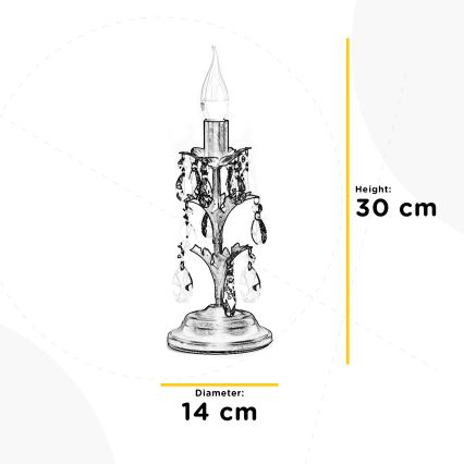 ONLI - Lámpara de mesa TERESA 1xE14/6W/230V bronce
