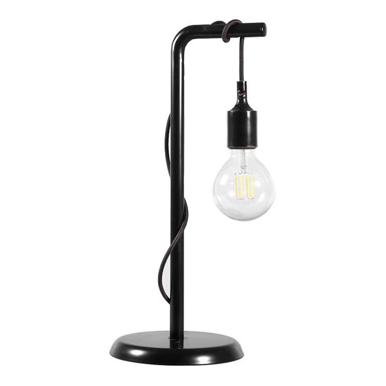ONLI - Lámpara de mesa WIRE 1xE27/15W/230V 48 cm negro