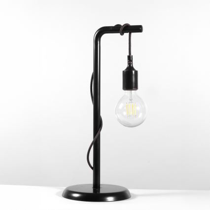 ONLI - Lámpara de mesa WIRE 1xE27/15W/230V 50 cm negro