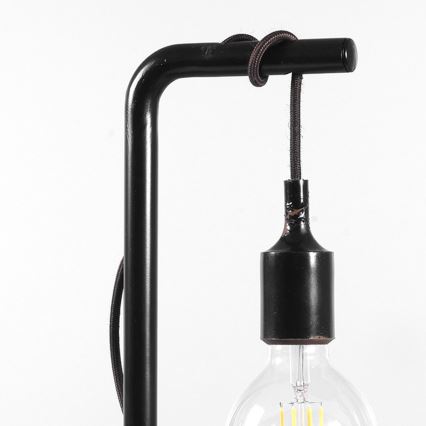 ONLI - Lámpara de mesa WIRE 1xE27/15W/230V 50 cm negro