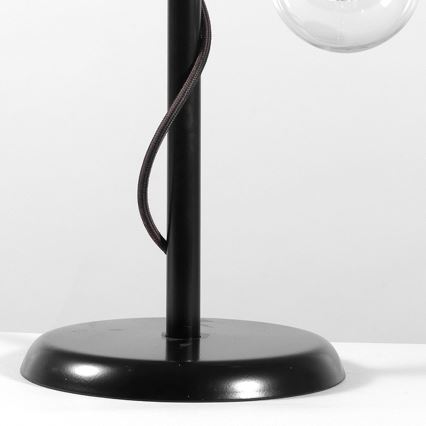 ONLI - Lámpara de mesa WIRE 1xE27/15W/230V 50 cm negro