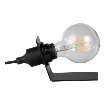 ONLI - Lámpara de mesa WIRE 1xE27/15W/230V 9 cm negro