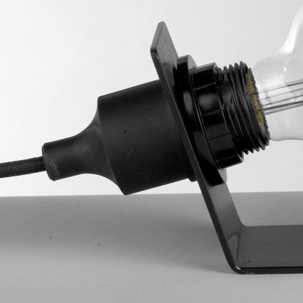 ONLI - Lámpara de mesa WIRE 1xE27/15W/230V 9 cm negro