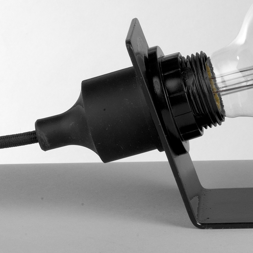 ONLI - Lámpara de mesa WIRE 1xE27/15W/230V 9 cm negro