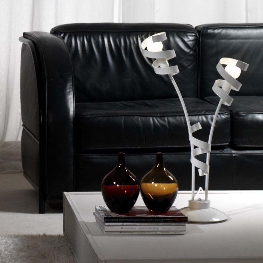 ONLI - Lámpara de mesa ZOE 2xE14/6W/230V 65 cm blanco