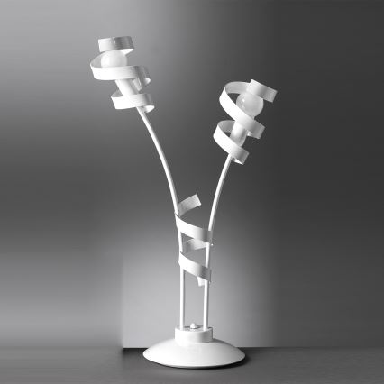 ONLI - Lámpara de mesa ZOE 2xE14/6W/230V 65 cm blanco