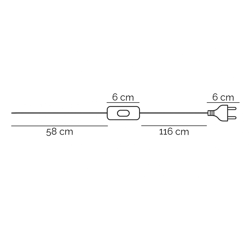 ONLI - Lámpara de mesa ZOE 2xE14/6W/230V 65 cm blanco