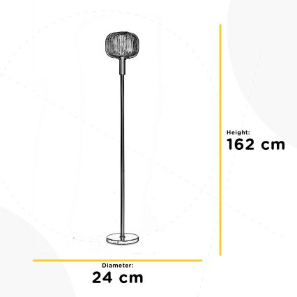 ONLI - Lámpara de pie DOROTY 1xE27/22W/230V