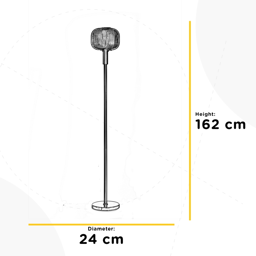 ONLI - Lámpara de pie DOROTY 1xE27/22W/230V