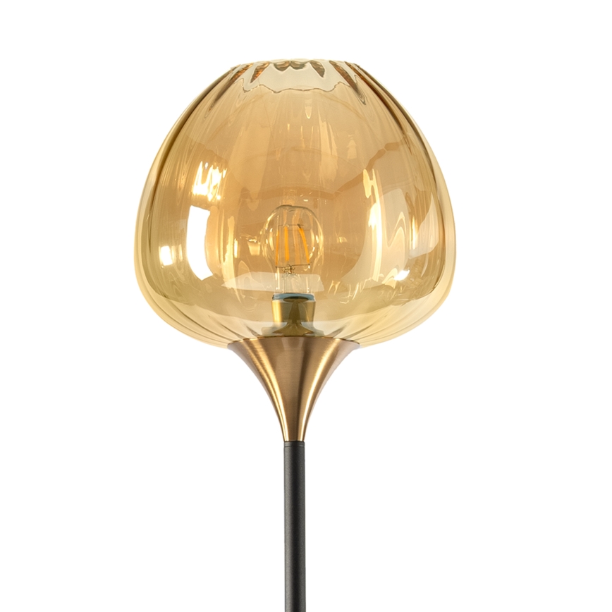 ONLI - Lámpara de pie ELIDE 1xE27/15W/230V negra/cobre