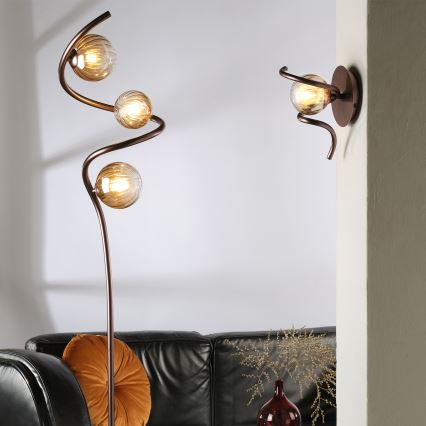 ONLI - Lámpara de pie FRIDA 3xG9/10W/230V cobre
